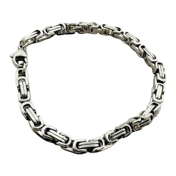 Men's Stainless Steel Chain Bracelet 21 cm - Picture 3 of 3